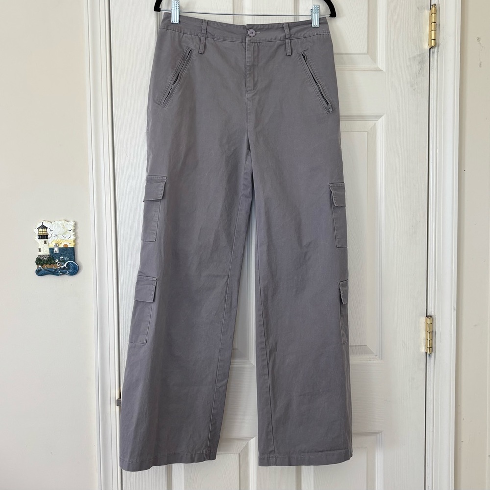 Edikted Zaria Cotton Blend Cargo Pants with Military Style Pockets